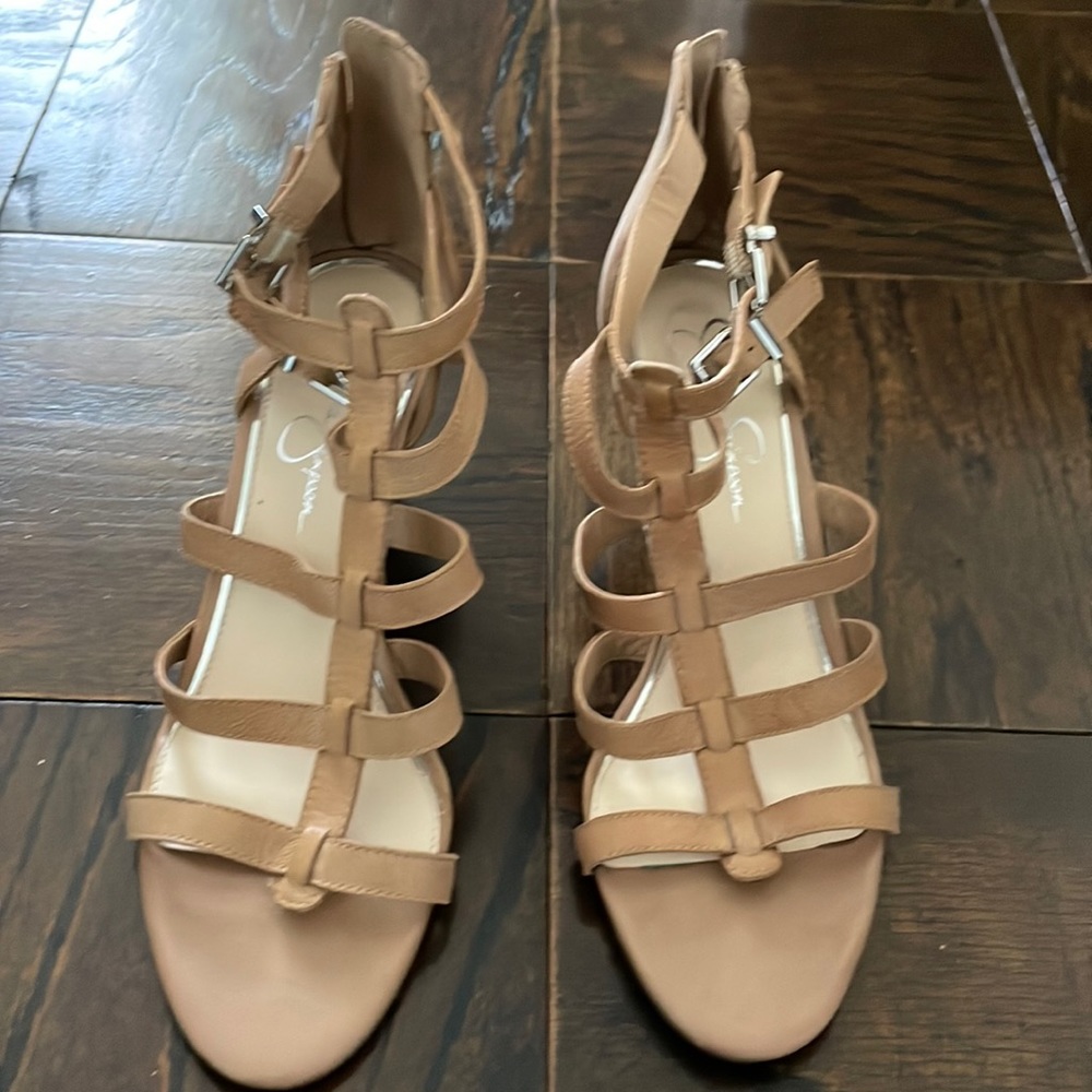 Jessica Simpson wedge heeled strappy sandal